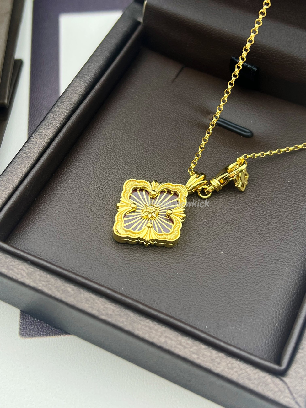 Buccellati Clover Jade Marrow Necklace (4) - www.newkick.vip